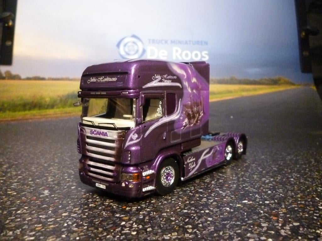 Tekno Scania R longline Jukka Hanhisuanto met certificaat, Ophalen of Verzenden, Nieuw, Bus of Vrachtwagen, Tekno