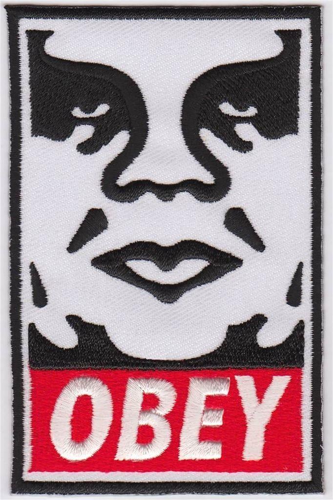 Obey stoffen opstrijk patch embleem, Ophalen of Verzenden, Nieuw, Overige typen
