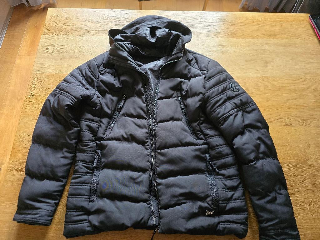 Cars Jeans winterjas zwart maat L., Kleding | Heren, Jassen | Winter, Ophalen, Gedragen, Zwart, Cars Jeans