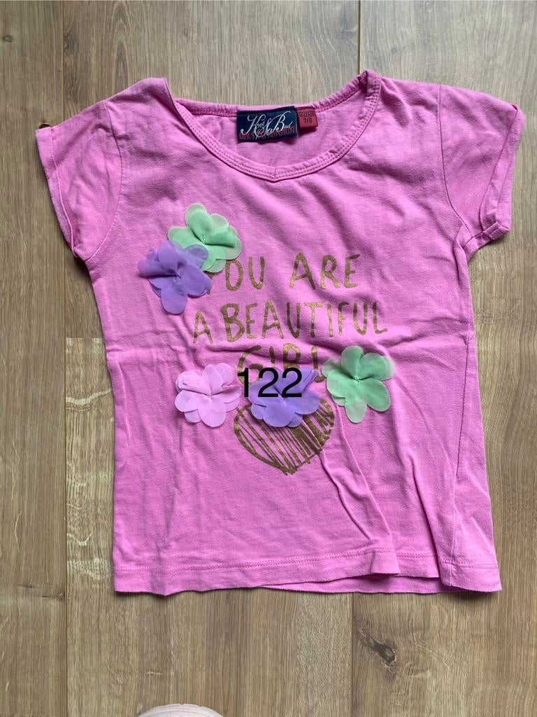 Shirts 122 meisje, Kinderen en Baby's, Kinderkleding | Maat 122, Ophalen of Verzenden, Zo goed als nieuw, Meisje, Shirt of Longsleeve