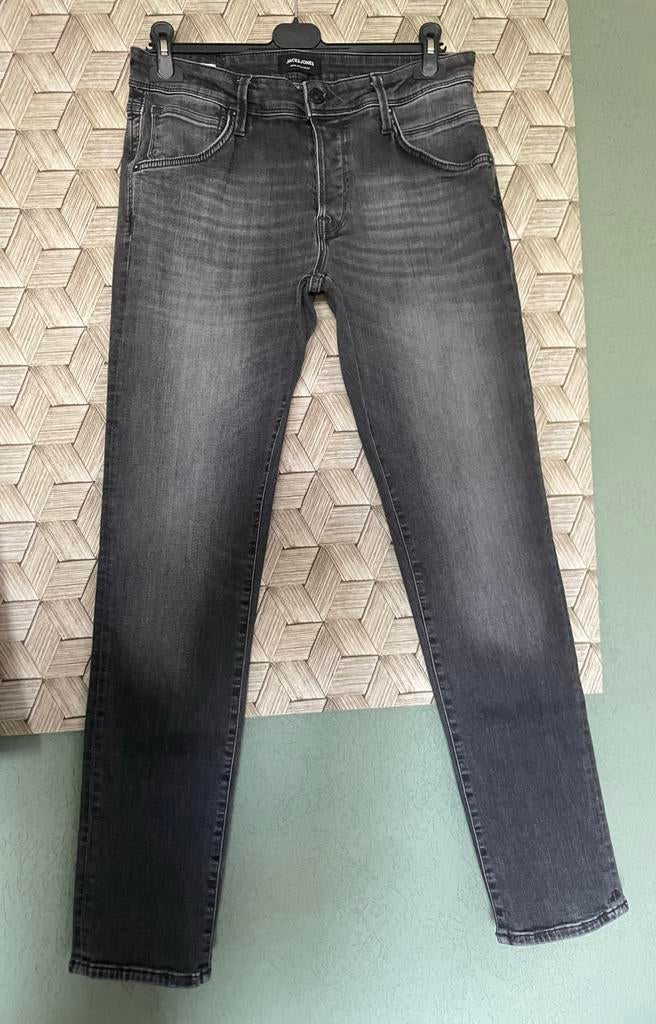 Jeans Jack & Jones, zwart, 34/32, Kleding | Heren, Spijkerbroeken en Jeans, Ophalen of Verzenden, Zo goed als nieuw, Zwart, W33 - W34 (confectie 48/50)