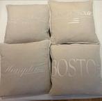 Rivera Maison set van 4 kussens, Ophalen of Verzenden, Zo goed als nieuw, Beige, Vierkant