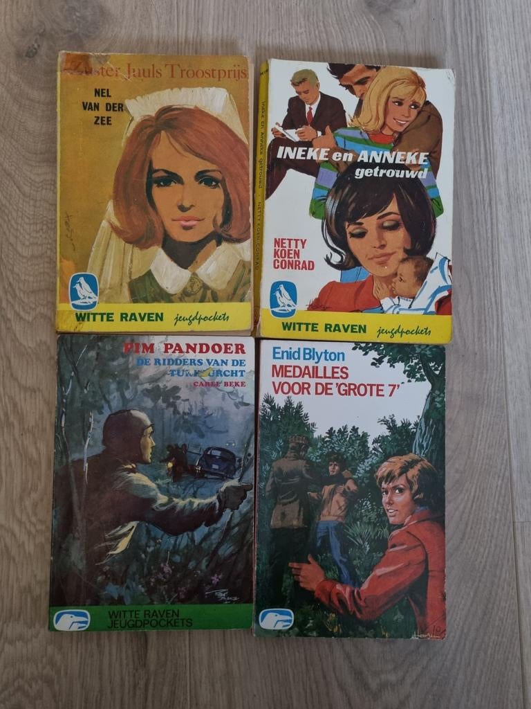 Witte Raven jeugdpockets jaren 60 - 4 stuks, Boeken, Ophalen of Verzenden, Gelezen