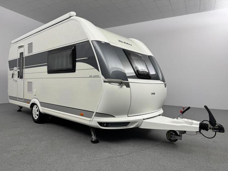 Hobby De Luxe 460 SFF Queensbed Cassetteluifel Mover, Caravans en Kamperen, Caravans, Bedrijf, tot en met 4, 1000 - 1250 kg, Treinzit