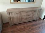 Stijlvol dressoir met lades en deuren - Houtlook, Gebruikt, 100 tot 150 cm, Ophalen of Verzenden, 25 tot 50 cm