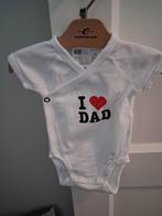 H&M romper / rompertje I love Dad, maat 50, Nacht- of Onderkleding, Jongetje of Meisje, H&M, Ophalen of Verzenden