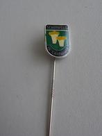 oud emaille speldje - SCHINVELD DE CANTHAREL, Ophalen of Verzenden, Gebruikt, Overige onderwerpen, Speldje of Pin