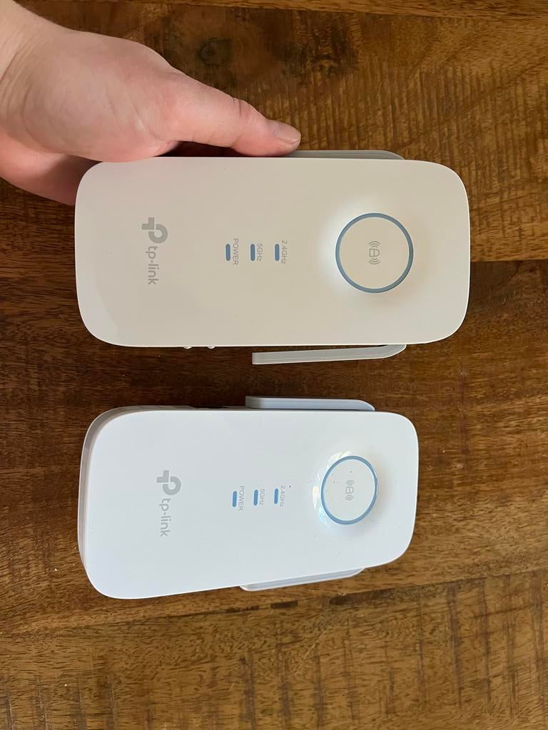 2x TP-Link RE450 AC1750 Wifi Range Extender, Computers en Software, Ophalen, Zo goed als nieuw