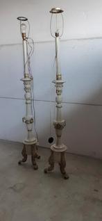 2 antieke staande schemerlampen met oude stekker, Ophalen