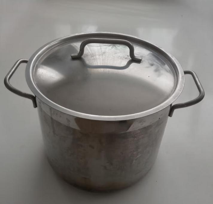 Grote rvs soeppan 9 liter, Verzenden, Zo goed als nieuw, Rvs, Stichting Angel's Choice