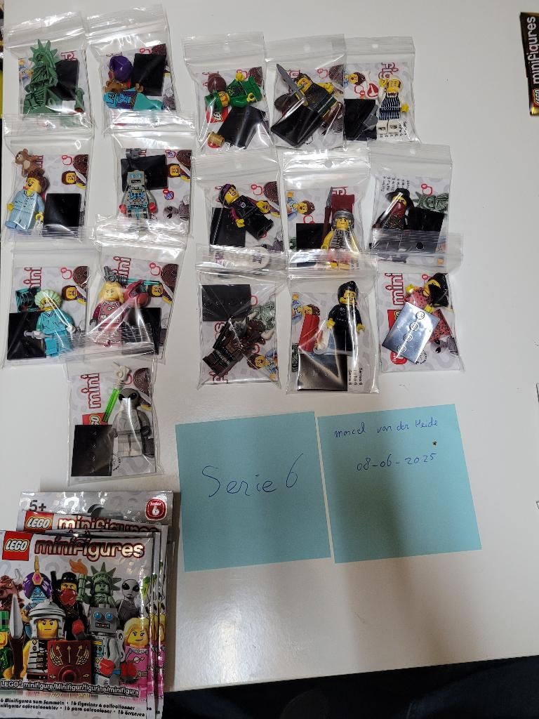lego minifiguren serie 6, Ophalen of Verzenden, Gebruikt, Complete set, Lego