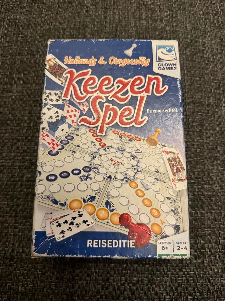 Keezen Spel Reiseditie - Hollands & Ongezellig - Keezenspel, Drie of vier spelers, Ophalen of Verzenden, Zo goed als nieuw, Reisspel