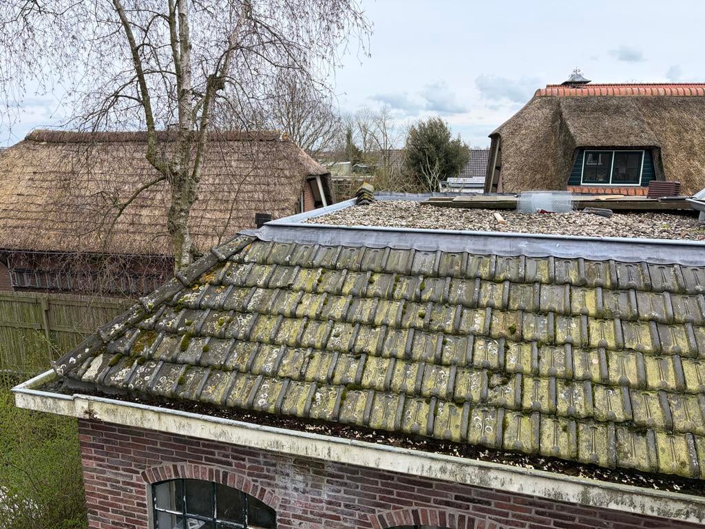 Kruispan blauw gesmoord 250 stuks, Ophalen, Gebruikt, Steen of Klei, Blauw