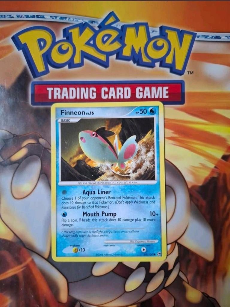 Finneon 61/100 Diamond&Pearl Stormfront pokemon kaart, Ophalen of Verzenden, Gebruikt, Losse kaart