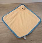 Knuffeldoek dribbel hond hondje geel blauw knuffel, Ophalen of Verzenden, Zo goed als nieuw, Hond