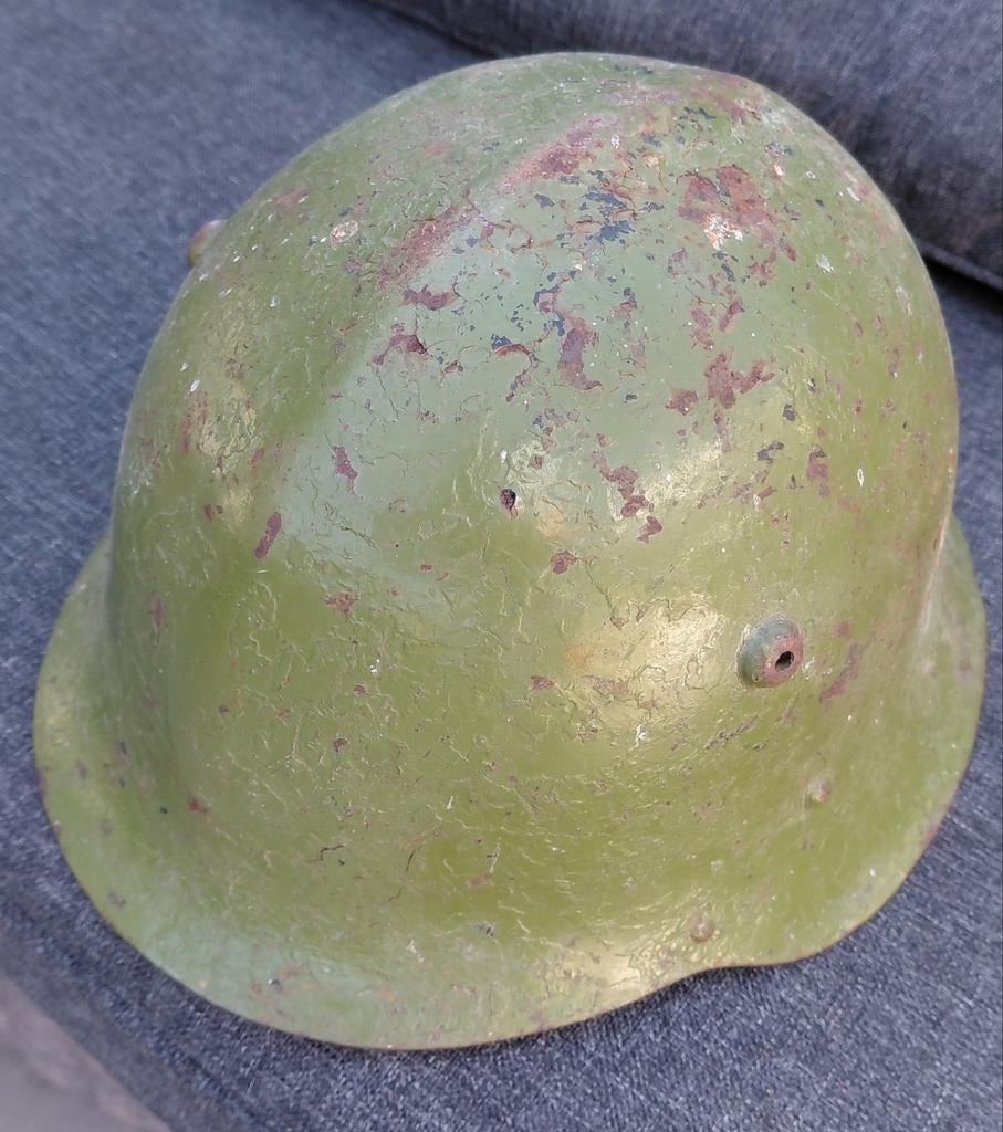 WW2 Bulgaarse M36 Helm - Origineel Militair Verzamelstuk, Verzamelen, Militaria | Tweede Wereldoorlog, Ophalen of Verzenden, Landmacht