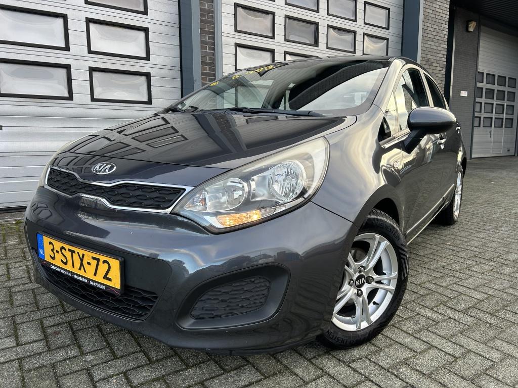 Kia Rio 1.2 CVVT Comf. Pack 5DRS Airco Nette Staat!, Zwart, 4 cilinders, Origineel Nederlands, Bedrijf