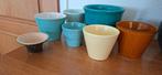 Vintage bloempotten, Ophalen, Rond, Binnen, Zo goed als nieuw