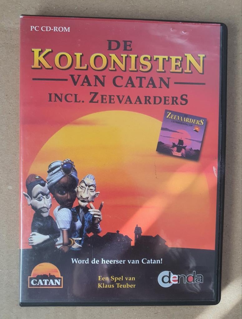 De Kolonisten van Catan PC CD-ROM incl. Zeevaarders, Gebruikt, Ophalen of Verzenden, Eén computer, 3 spelers of meer