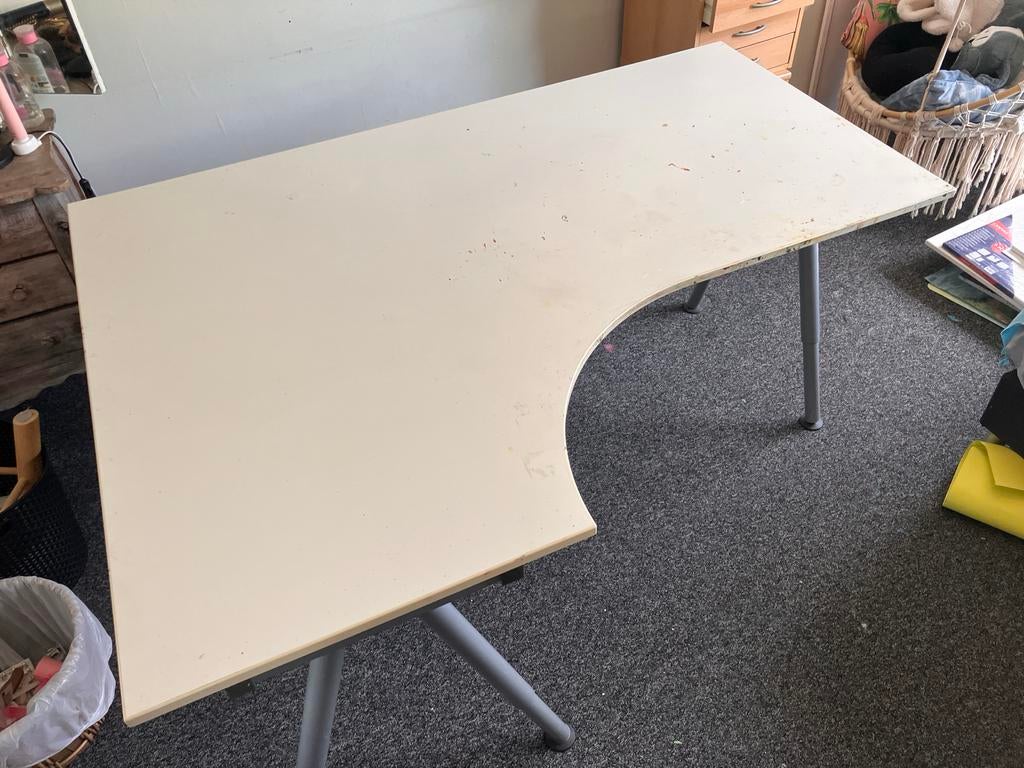 IKEA GALANT tafel bureau hoogte verstelbaar, Ophalen, 160 cm, Gebruikt, In hoogte verstelbaar