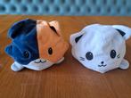 Omkeerbare Pluche Kat - Blij en Boos/Doodskop, Ophalen of Verzenden, Zo goed als nieuw, Poes