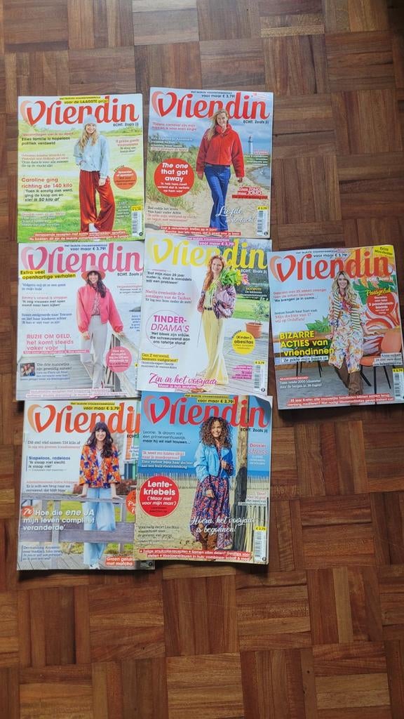 7x tijdschrift vriendin 2026, Ophalen of Verzenden, Gelezen, Damesbladen