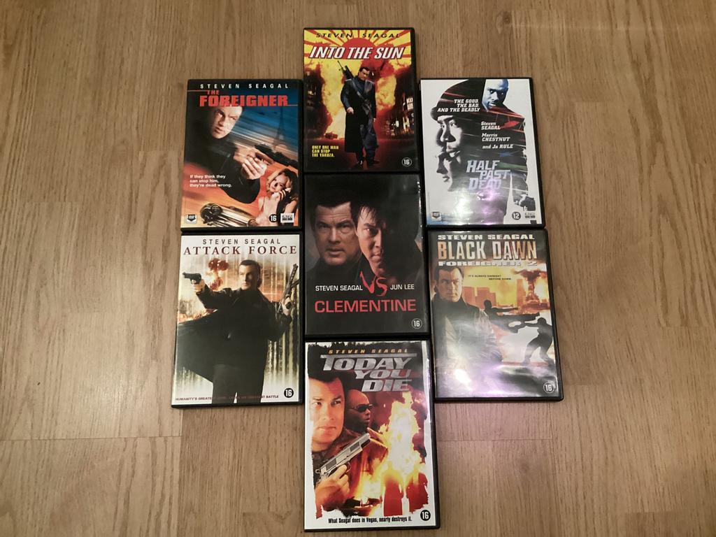 7x Steven Segal Dvd, Vanaf 16 jaar, Ophalen of Verzenden, Zo goed als nieuw, Actie