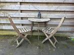 Gratis af te halen. Houten tuinzitje, Ophalen, Gebruikt, Hout, 2 zitplaatsen