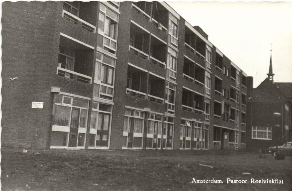 Amsterdam, Pastoor Roelvinkflat - ongelopen, Ophalen of Verzenden, Voor 1920, Ongelopen, Noord-Holland