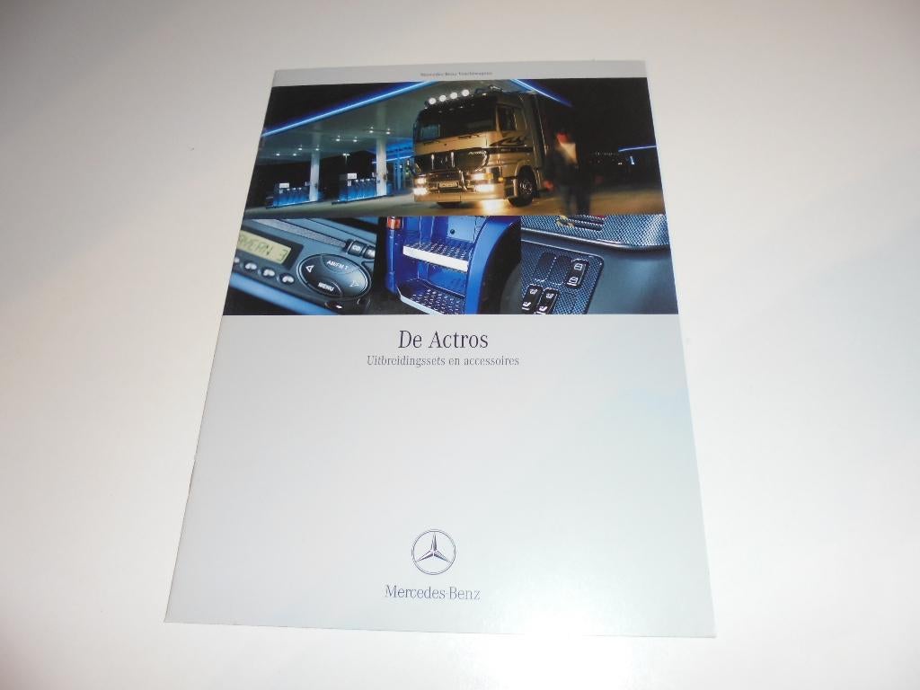 brochure Mercedes Actros accessoires  2001, Boeken, Auto's | Folders en Tijdschriften, Ophalen of Verzenden, Nieuw, Mercedes