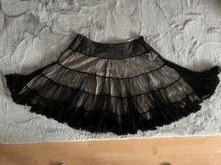gothic rok petticoat All Saints M zwart met lichte onderrok, Maat 38/40 (M), All Saints, Zwart, Ophalen of Verzenden