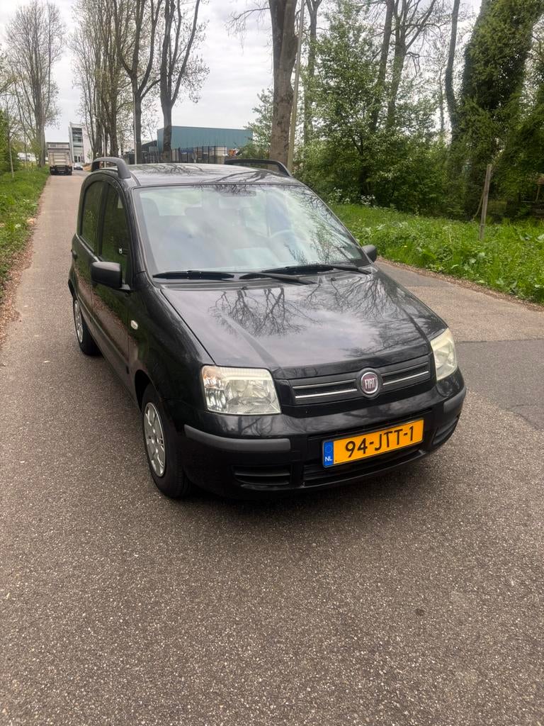 Fiat Panda 1.2 44KW 60PK 2009 Zwart, Auto's, Fiat, Voorwielaandrijving, 1242 cc, Zwart, Origineel Nederlands