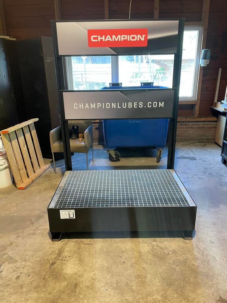 Olie opvangbak / lekbak 220 liter met rooster, Ophalen, Gebruikt, Universele onderdelen