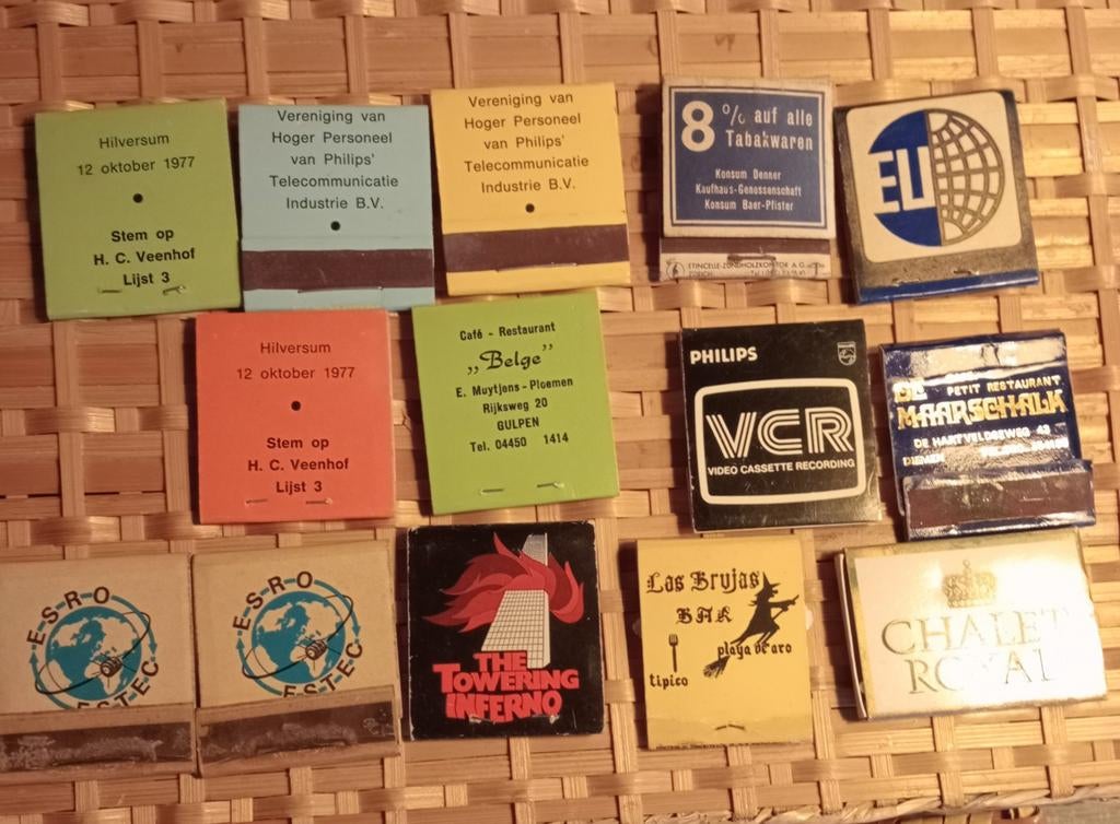 14 luciferdoosjes, merendeel nog vol, Verzamelen, Ophalen of Verzenden