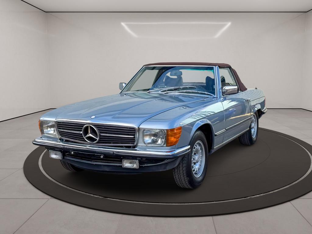 Mercedes-Benz SL-klasse 380 SL * GERESTAUREERD * NIEUWE KAP, Auto's, Achterwielaandrijving, Gebruikt, Cabriolet, Blauw