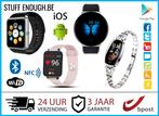 Smart Watches IOS & Android Horloges Voor iPhone Samsung LG, Zwart, Nieuw, Ophalen of Verzenden, Waterdicht