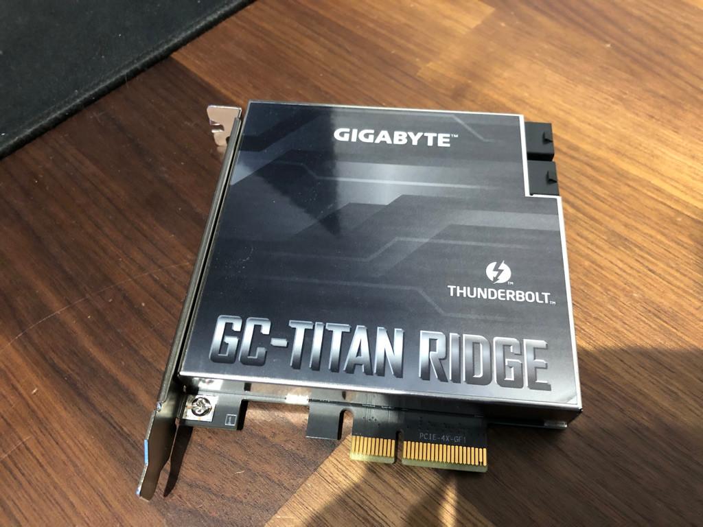 Thunderbolt 3 kaart Mac Pro 5,1 2012 Gigabyte Titan Ridge, Ophalen, Nieuw, A, A