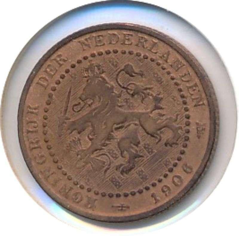 Nederland 1 Cent 1906 Wilhelmina, Postzegels en Munten, Munten | Nederland, Ophalen of Verzenden, Koningin Wilhelmina, 1 cent
