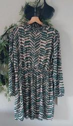 MADE IN ITALY Jurk groen beige print L🙂, Made in Italy, Maat 42/44 (L), Nieuw, Ophalen of Verzenden