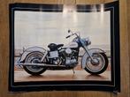 Harley Davidson early Shovelhead poster 50x40cm, Ophalen of Verzenden, A1 t/m A3