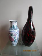 vazen., Huis en Inrichting, Woonaccessoires | Vazen, Overige kleuren, Ophalen of Verzenden, Minder dan 50 cm, Glas