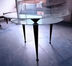 Art Deco tafel glas met patroon, Ophalen, Glas, Zo goed als nieuw, 25 tot 50 cm