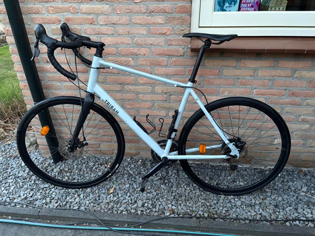 Triban RC 120 Racefiets XL - Schijfremmen & Carbon Voorvork, Fietsen en Brommers, Fietsen | Racefietsen, 28 inch, Gebruikt, Carbon