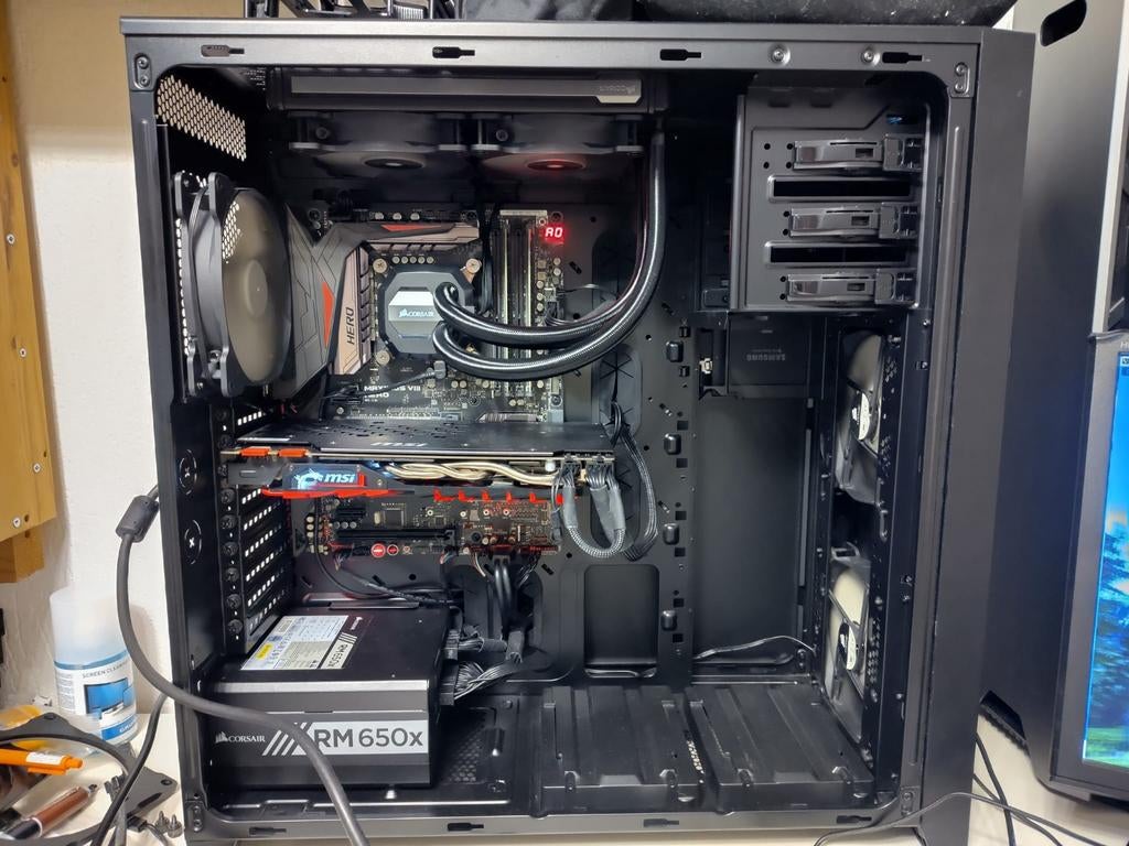 game pc I7 6700k MSI gtx 1080 waterkoeling compleet stofvrij, Computers en Software, Desktop Pc's, 32 GB, Custom Build, 512 GB