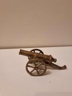 Decoratief messing kanon - Vintage miniatuur, Ophalen of Verzenden