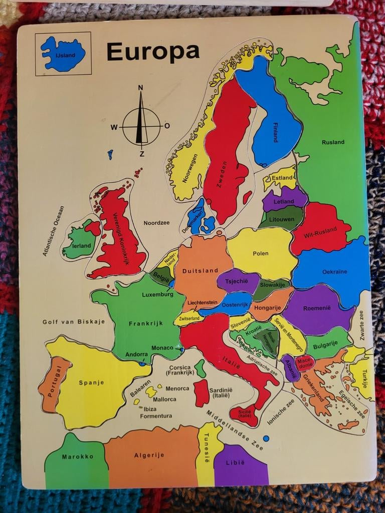 Europa puzzel, Ophalen