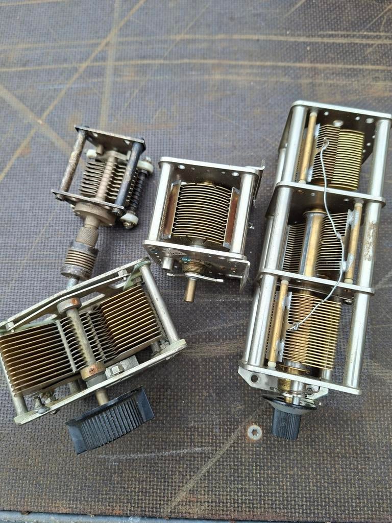 AFSTEM C'S REGELBARE LUCHT CONDENSATOREN, Telecommunicatie, Zenders en Ontvangers, Ophalen of Verzenden, Gebruikt