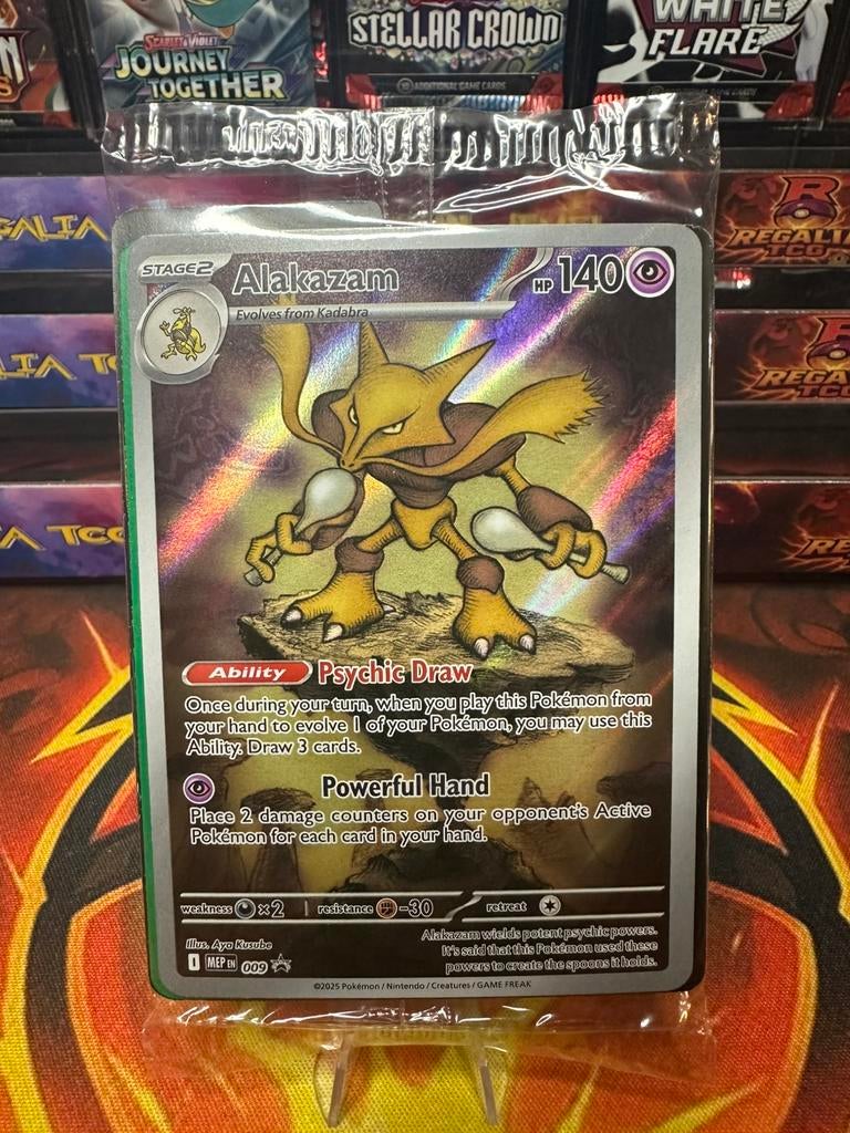 Alakazam (MEP 009) MEP Black Star Promos, Ophalen of Verzenden, Zo goed als nieuw, Losse kaart, Foil