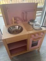 Speelkeuken + winkelwagen + accessoires, Kinderen en Baby's, Speelgoed | Speelkeukens, Ophalen, Zo goed als nieuw, Hout, Speelkeuken