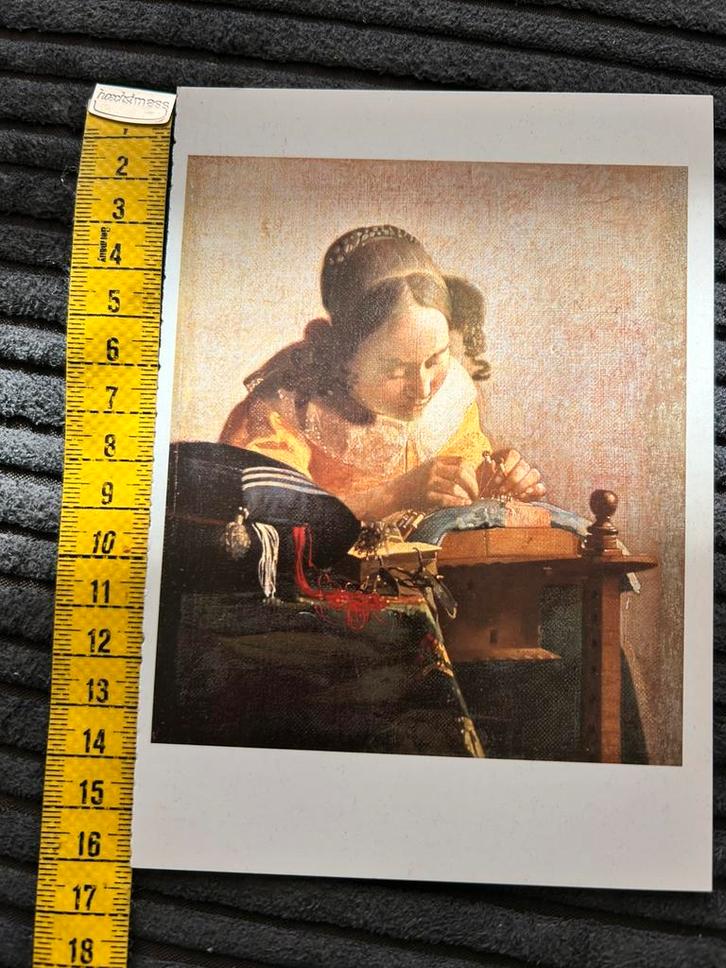 692. Kunstkaart Jan Vermeer, Verzamelen, Ansichtkaarten | Themakaarten, Ongelopen, Ophalen of Verzenden